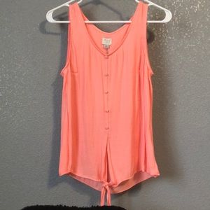 Light Melon Tank with Tie